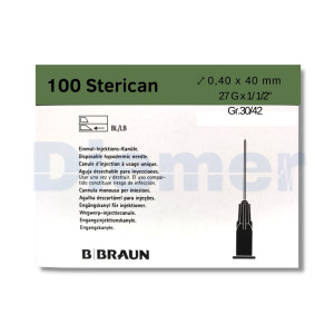 Agujas Esteriles 0,40 x 40 Caja 100 Unids (27g)
